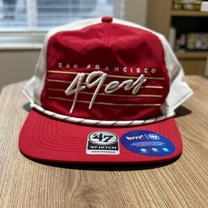 47 Brand Red and White San Francisco 49ers Hat
